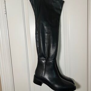 Zara Black Over the Knee Boots